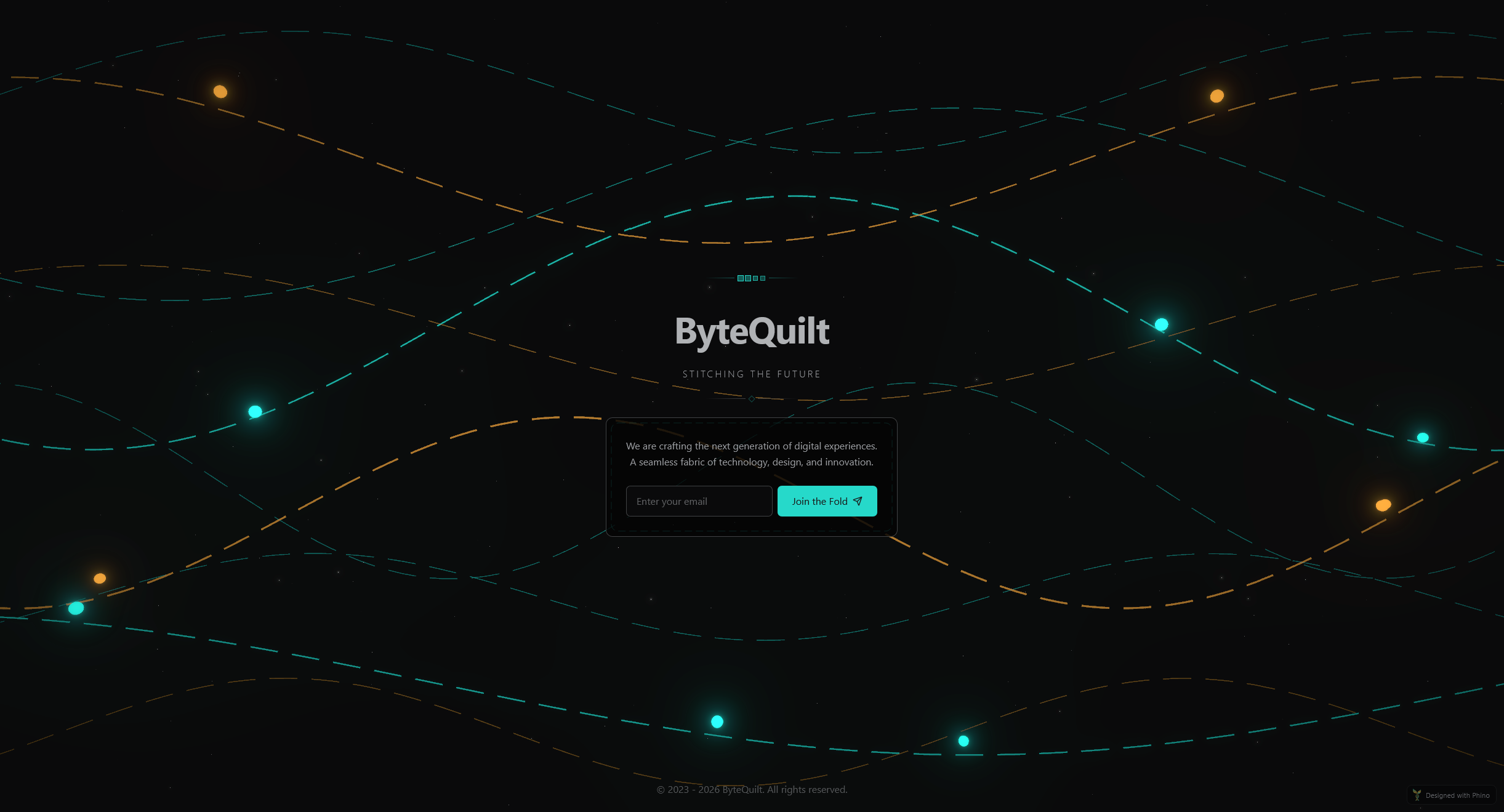 Coming soon page for ByteQuilt